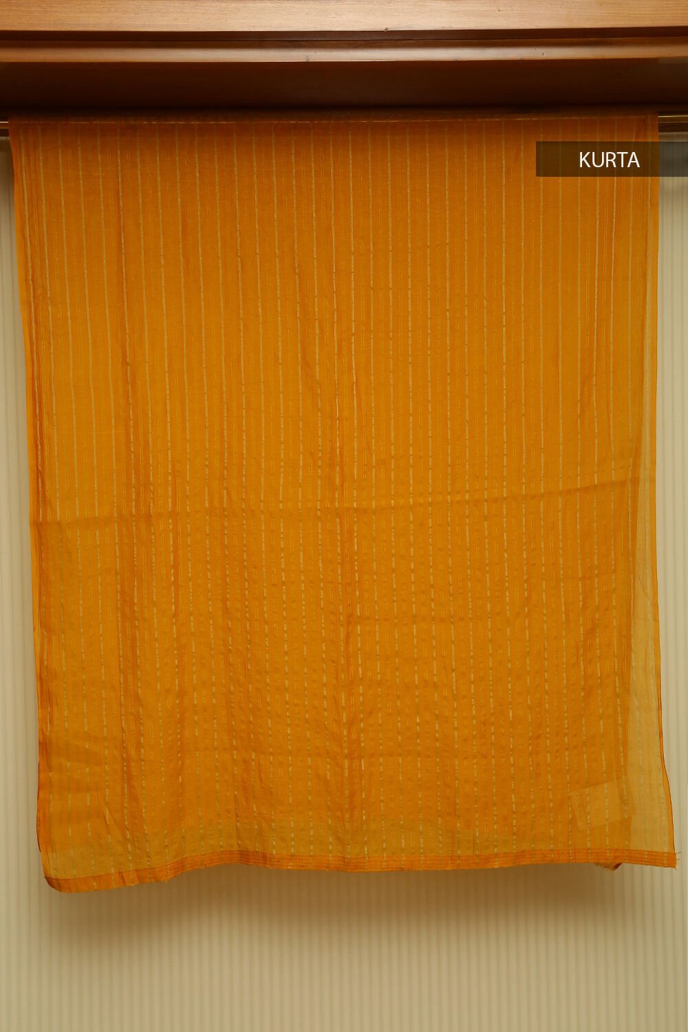 Yellow Pure Silk Cotton Suit Set image number null