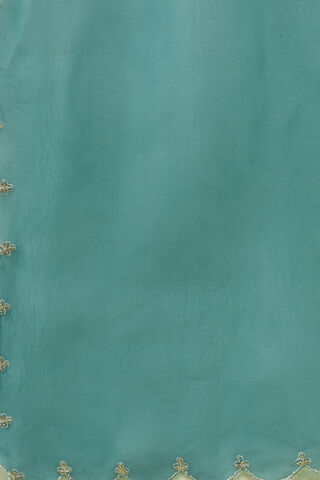 Dark Green Pure Silk Cotton Embroidered Kurta Set thumbnail image number null