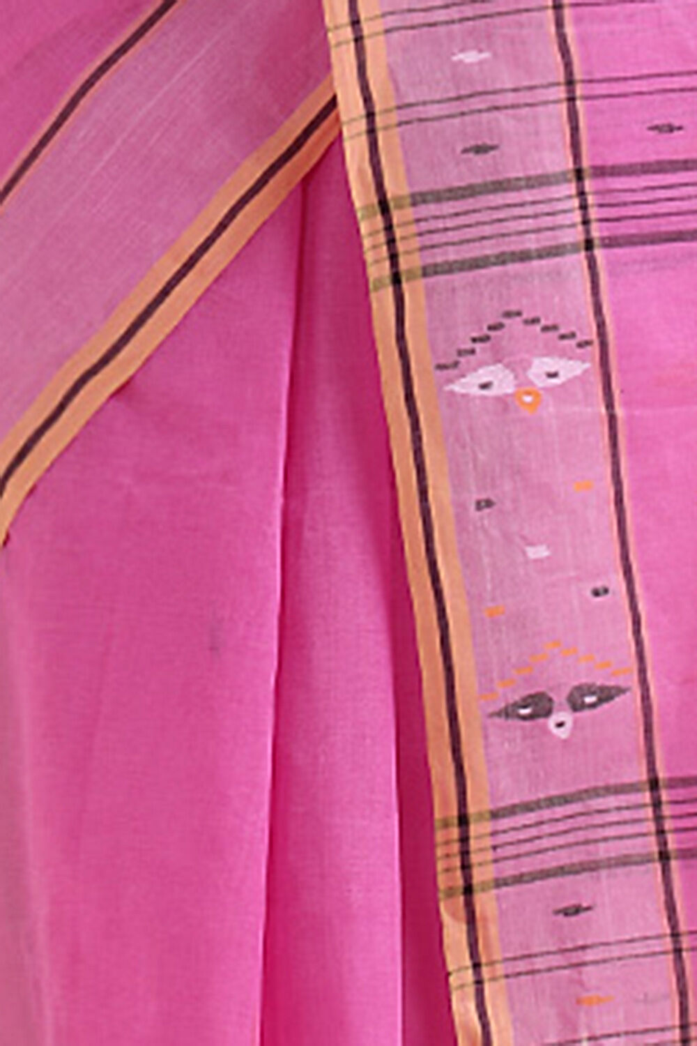Light Pink Pure Cotton Bengal Saree image number null
