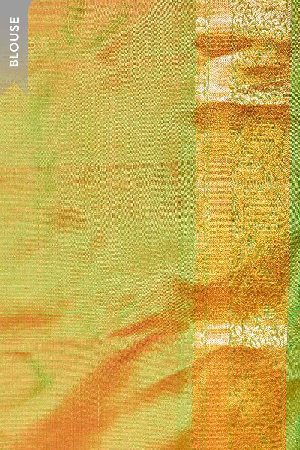 Orange Woven Pure Soft Silk Saree image number null