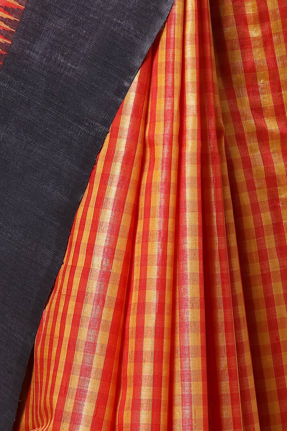 Multicolored Pure Tussar Woven Saree image number null