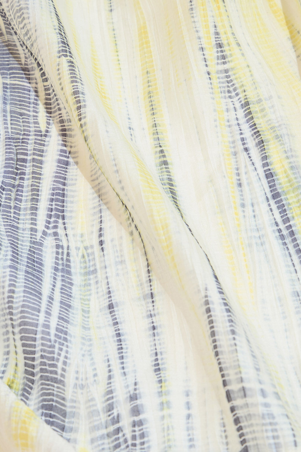 Light Yellow Pure Silk Cotton Tie and Dye Saree image number null
