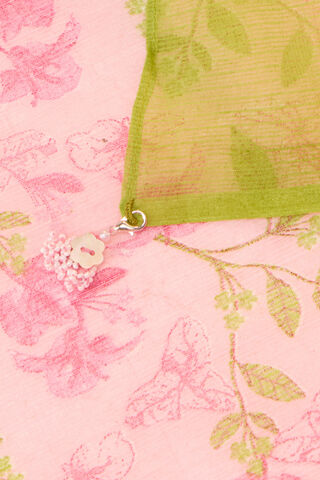 Pink Bengal Screen Printed Pure Cotton Kota Saree thumbnail image number null