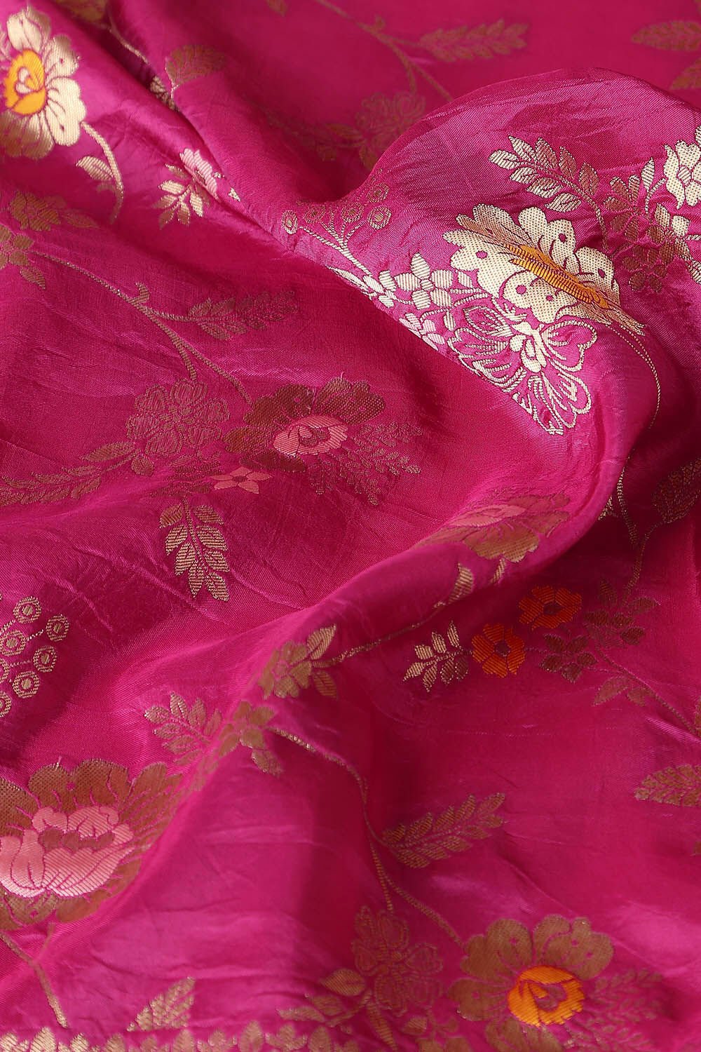 Dark Pink Viscose Luxe Woven Saree image number null