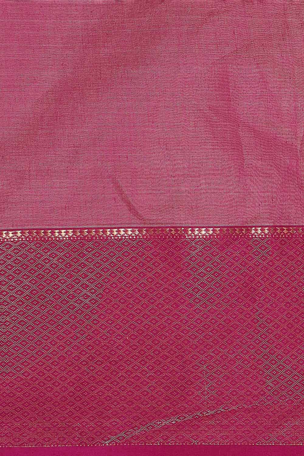 Light Orange Pure Silk Cotton Maheswari Saree image number null