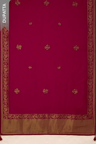 Dark Pink Pure Viscose Embroidered Unstitched Suit Set thumbnail image number null