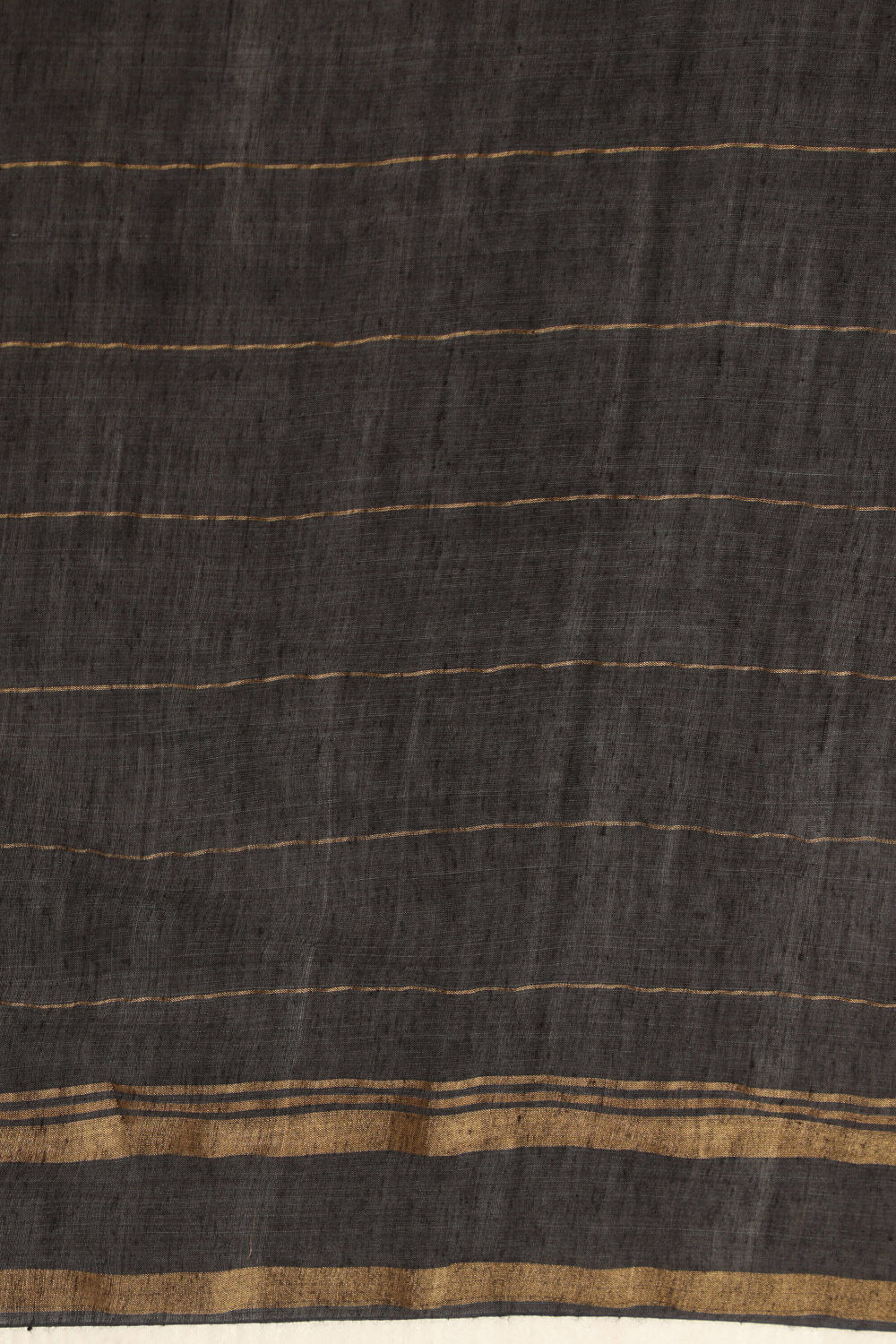 Black Chattisgarh Pure Tussar Silk Woven Saree image number null