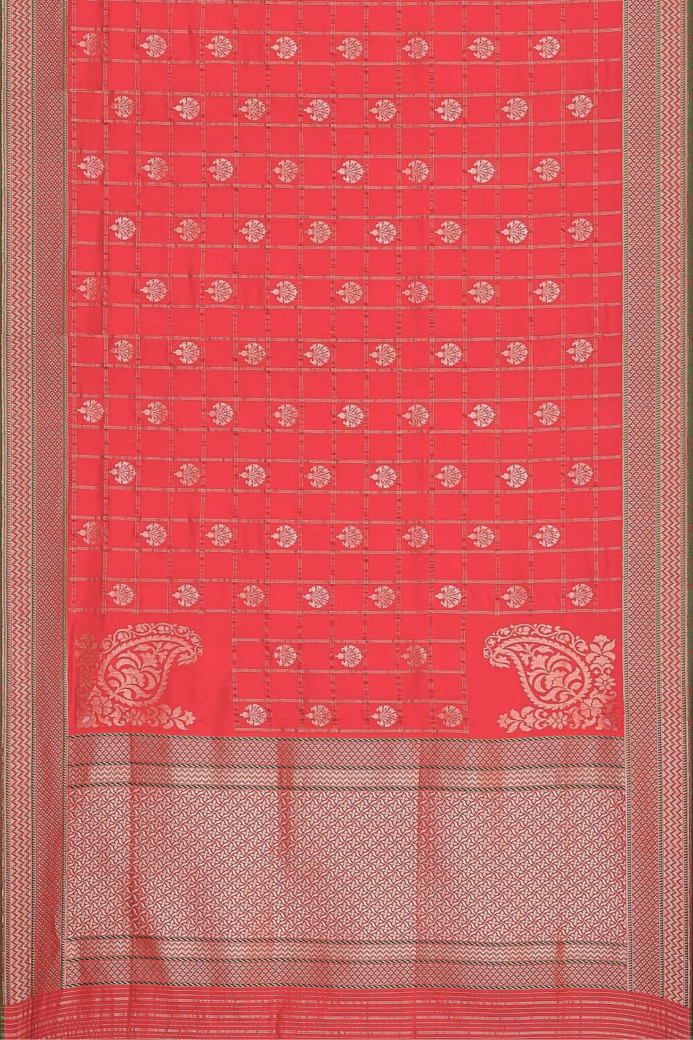 Red Banaras Pure Silk Saree image number null