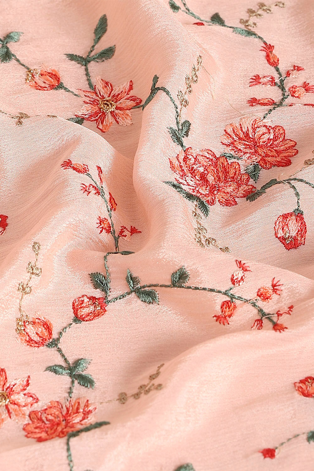 Light Pure Pink Viscose Embroidered Saree image number null