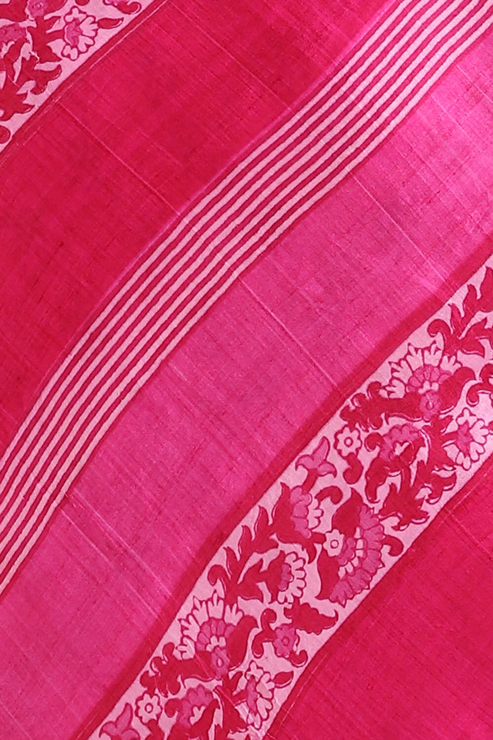 Pink Pure Silk Printed Saree image number null