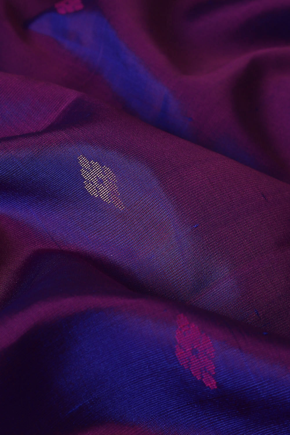 Purple Pure Silk South Saree image number null