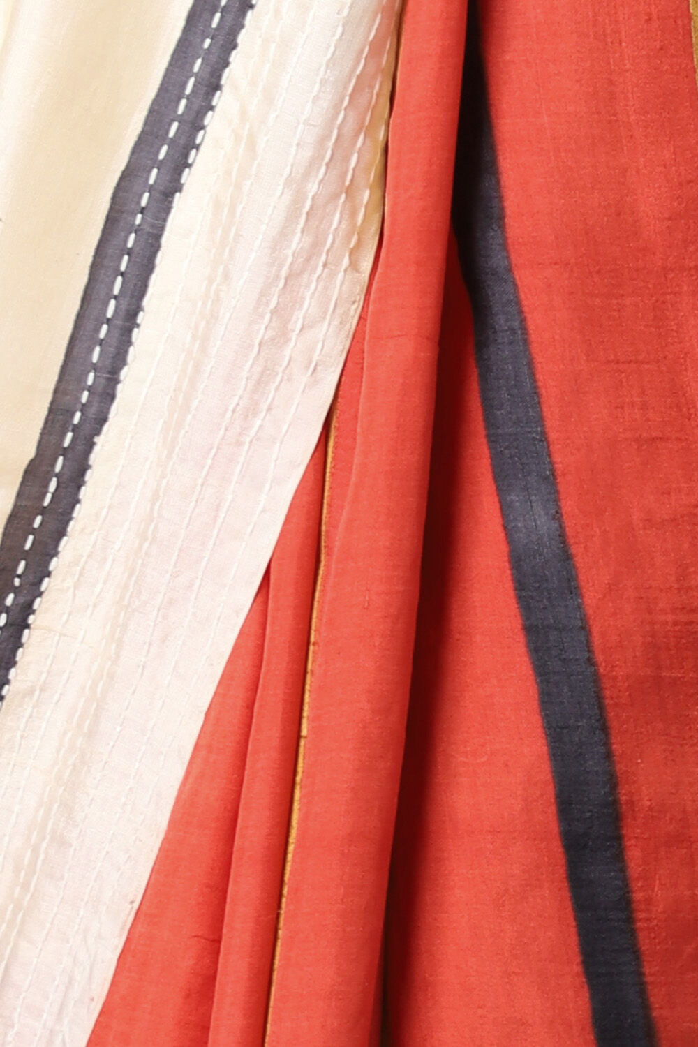 White Pure Silk Saree image number null
