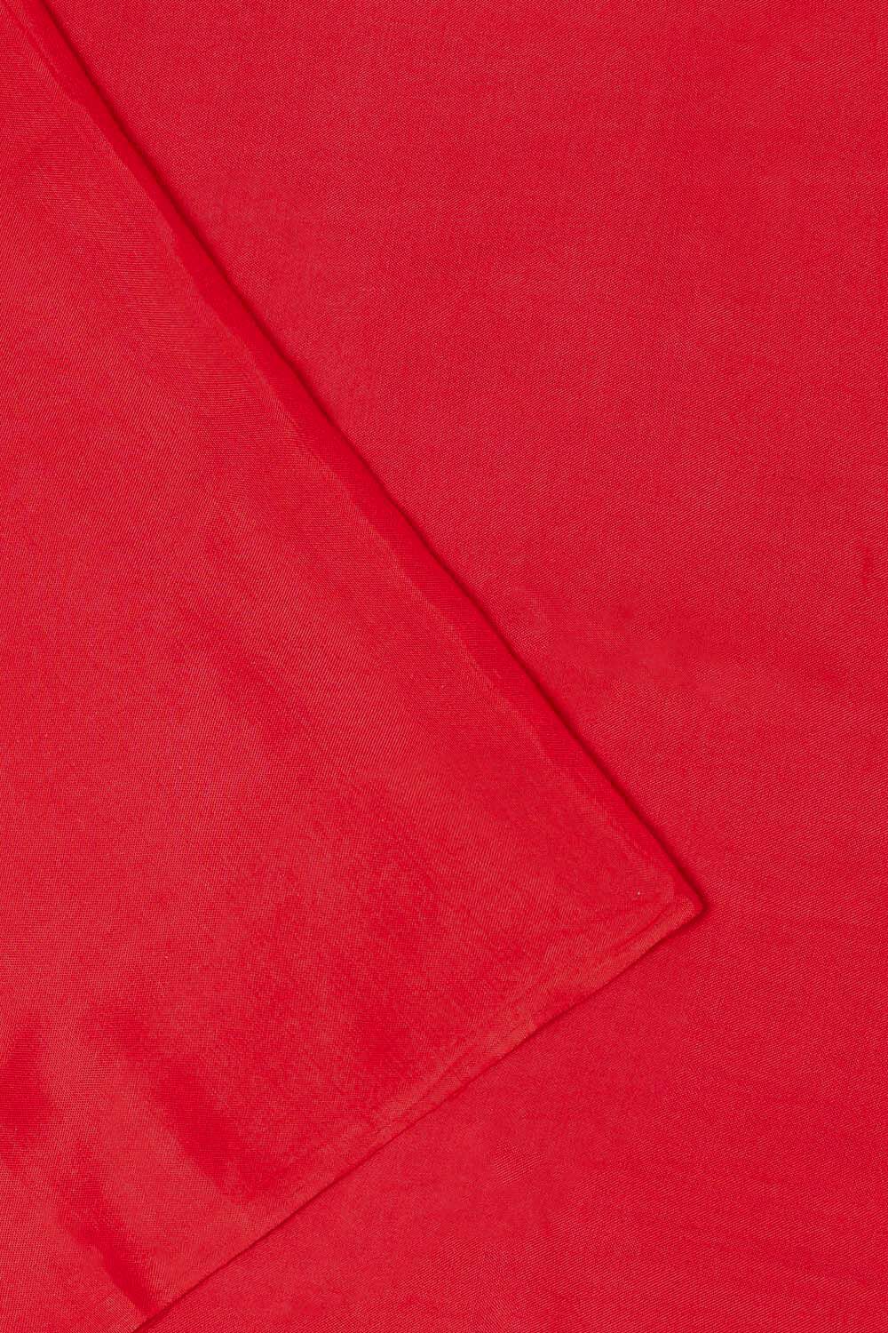 Red Viscose Embroidered Unstitched Suit Set image number null