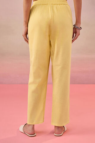 Yellow Cotton Woven Trousers thumbnail image number null