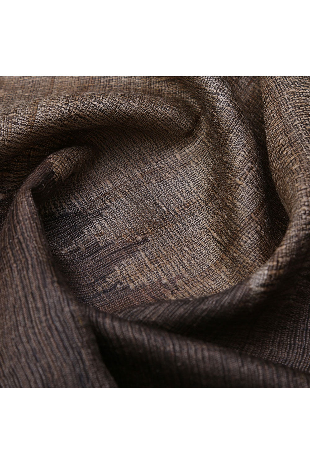Brown Pure Tussar Woven Saree image number null