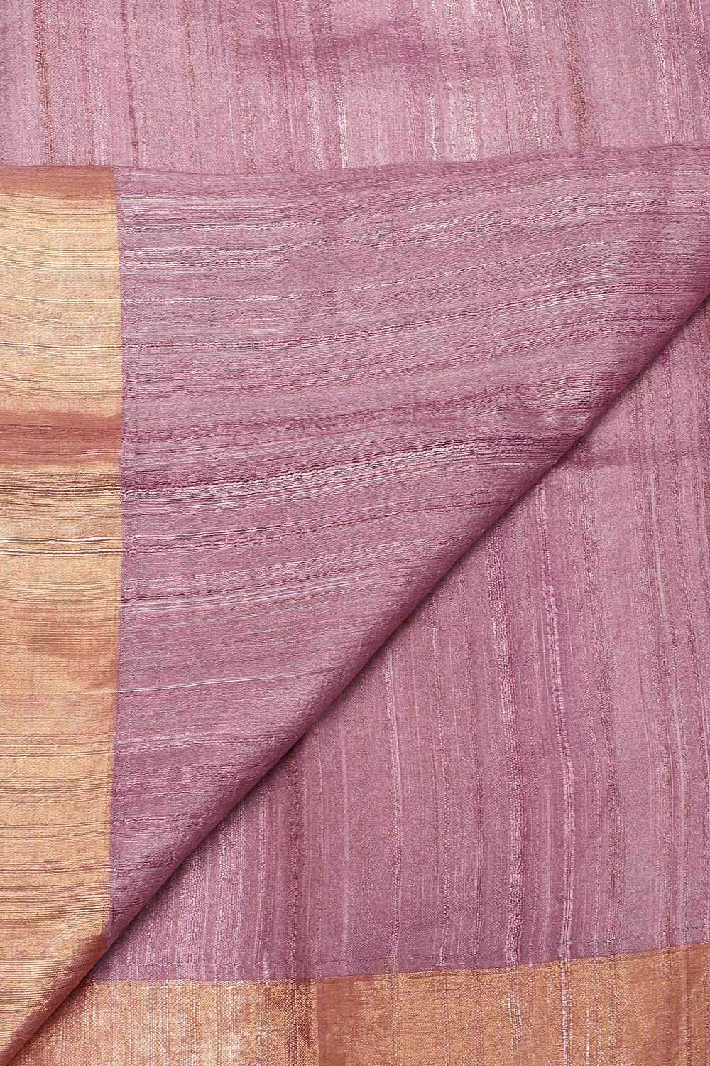 Light Pink Pure Silk Tussar Printed Saree image number null