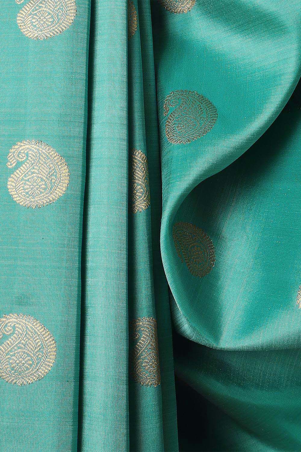 Light Green Pure Silk Kanjivaram Saree image number null