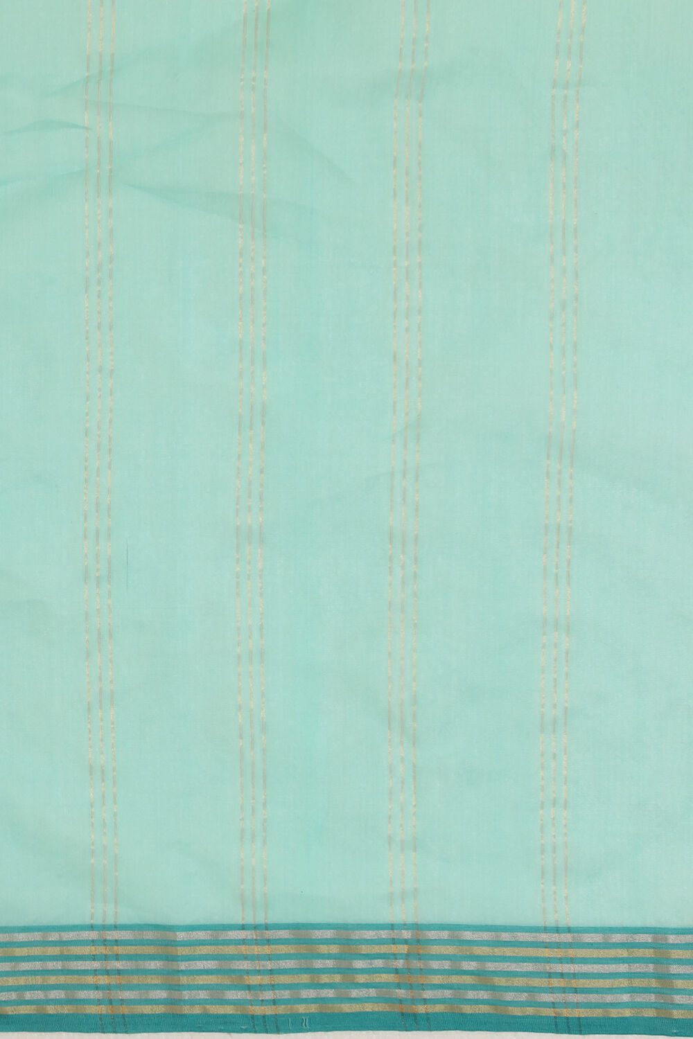 Light Green Chanderi Pure Silk Woven Saree image number null
