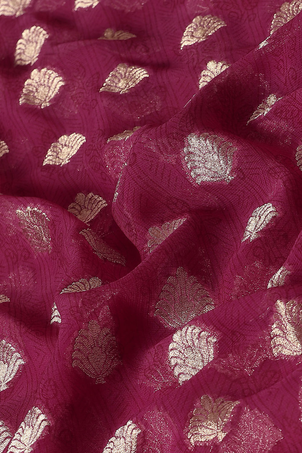 Pink Viscose Pure Georgette Banarasi Saree image number null