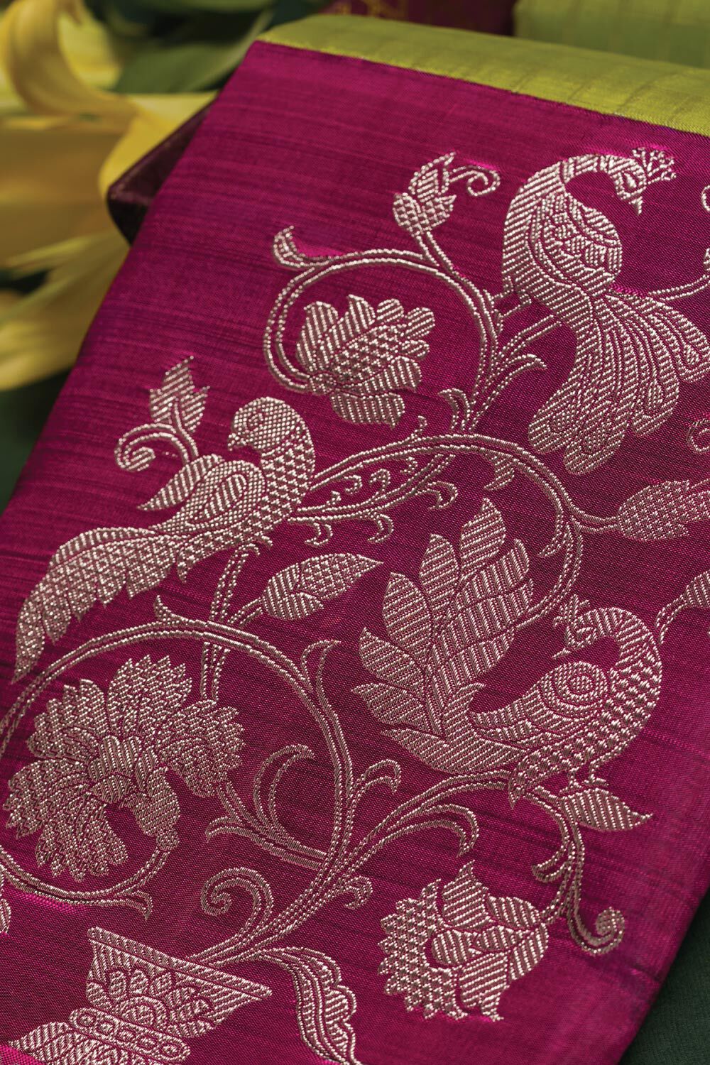 Light Green Woven Pure Kanjivaram Silk Saree image number null