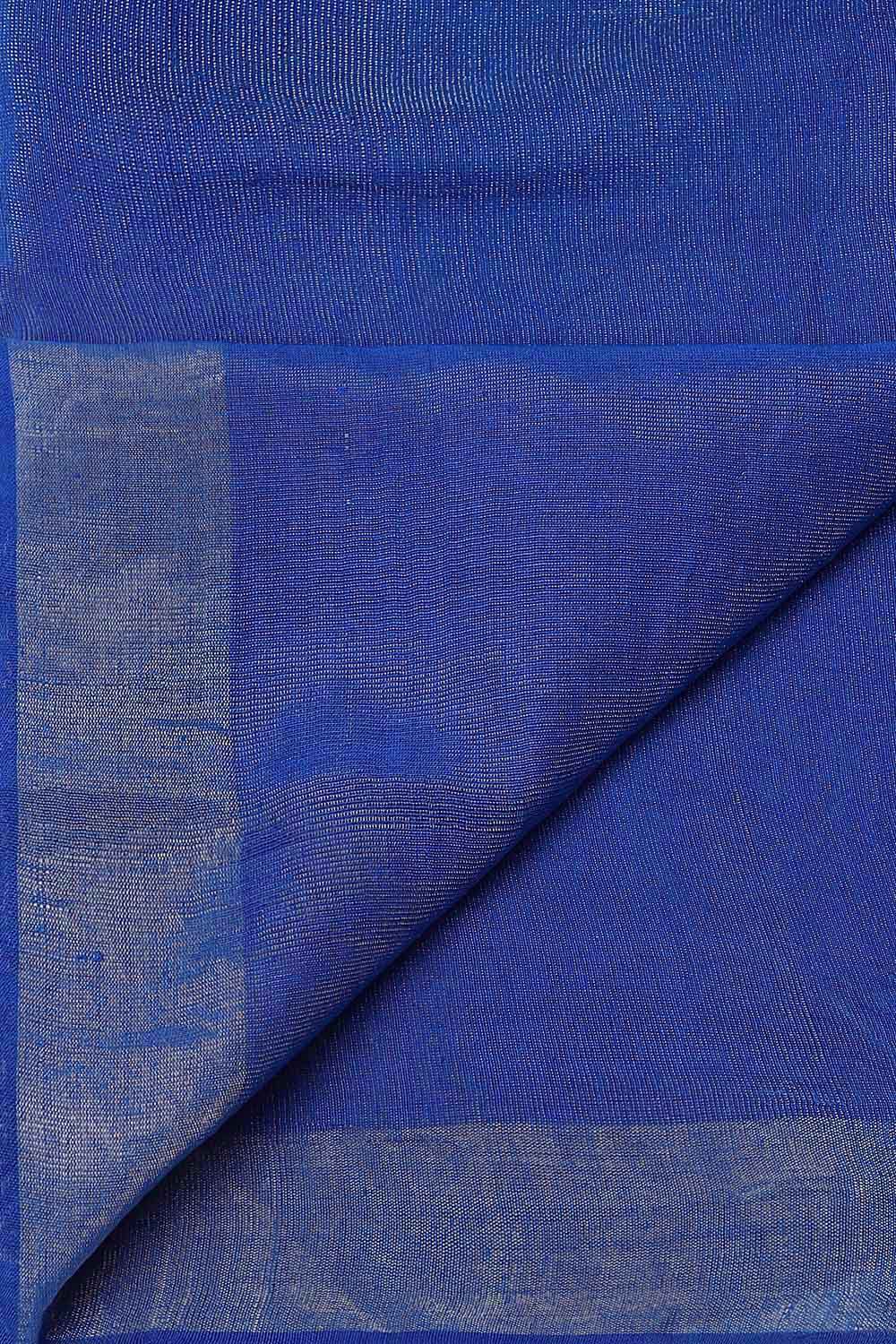 Blue Pure Tussar Silk Bhagalpuri Saree image number null