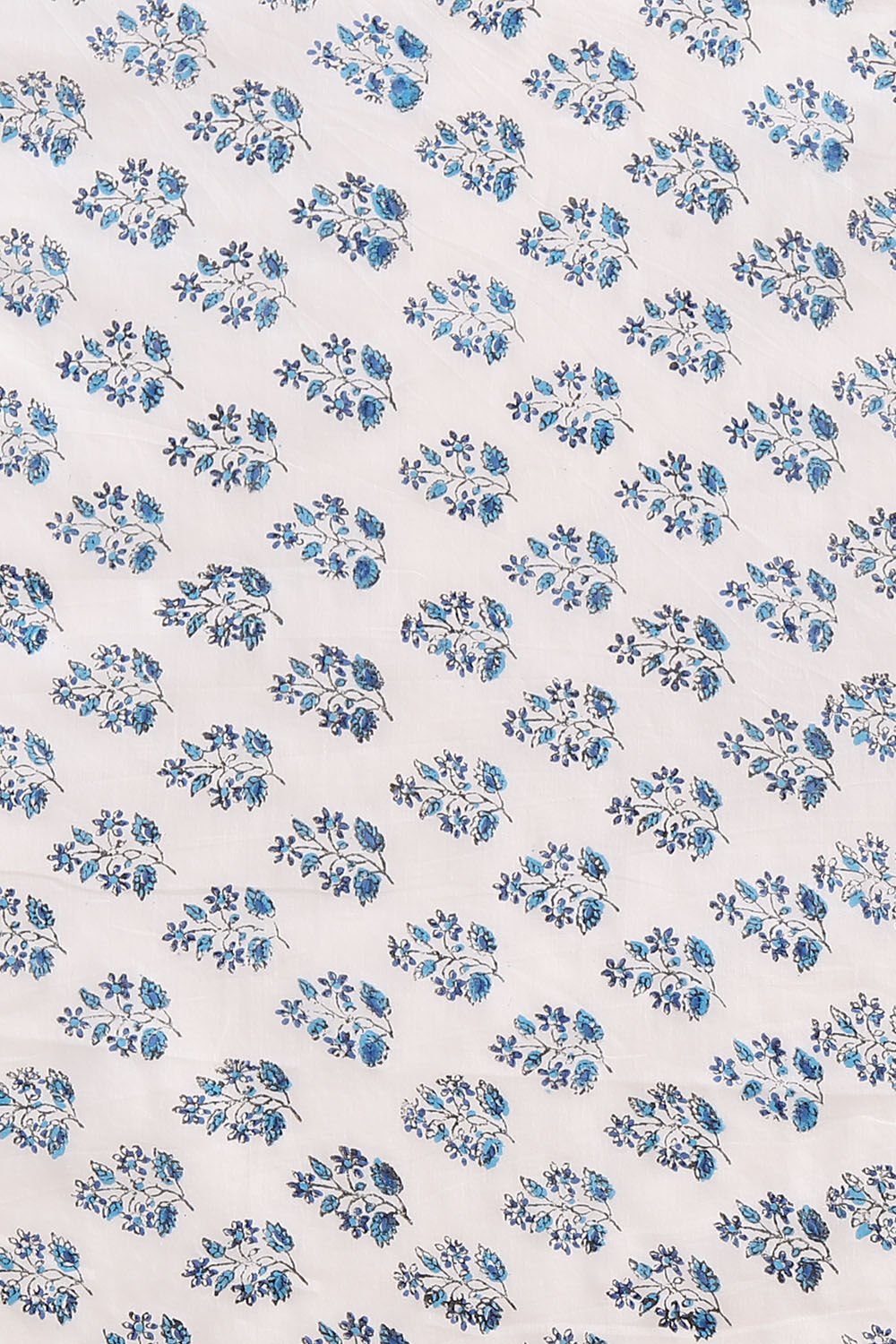 White Pure Cotton Sanganeri Printed Saree image number null
