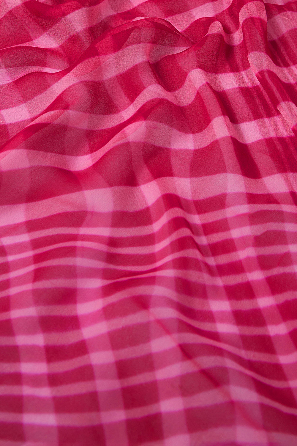 Pink Rajasthan Pure Silk Georgette Tie & Dye Leheriya Saree image number null