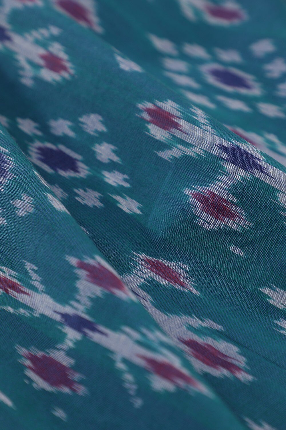 Light Green Pure Cotton Pochampalli Ikat Saree image number null
