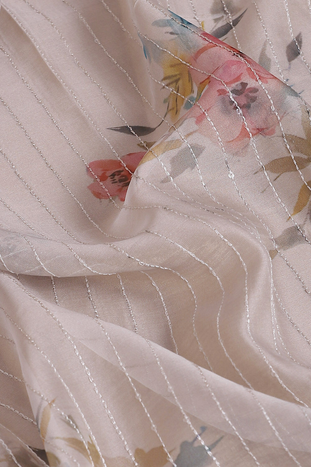 Grey Pure Embroidered Saree image number null