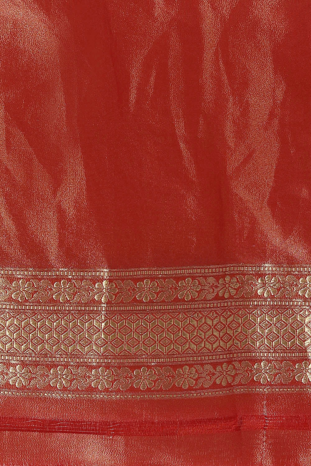 Red Pure Silk Banarasi Saree image number null