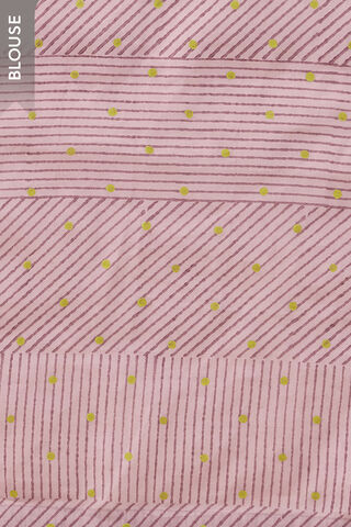 Light Yellow Pure Cotton Block Printed Bengal Saree thumbnail image number null