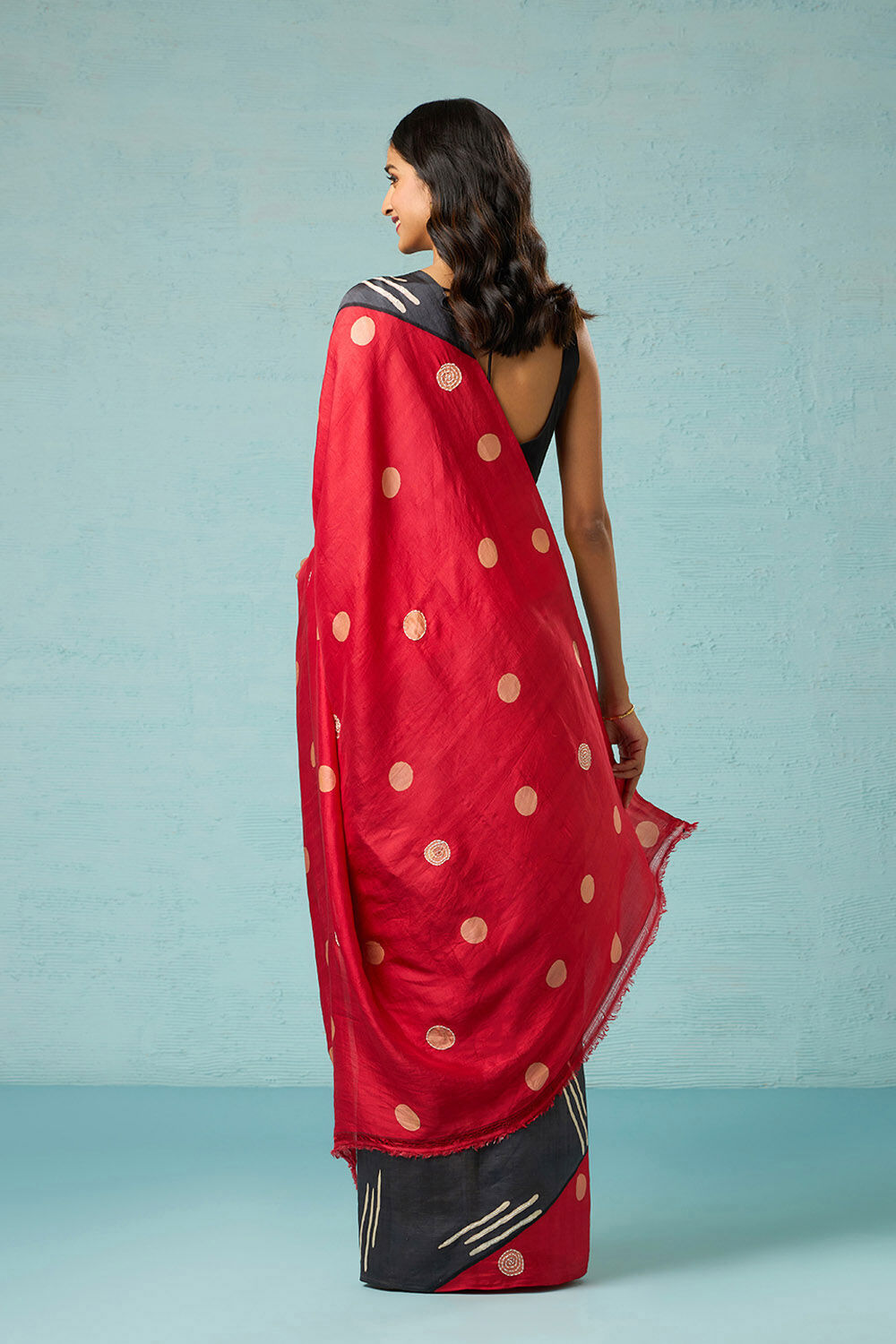 Multicoloured Chattisgarh Pure Silk Hand Painted Saree image number null
