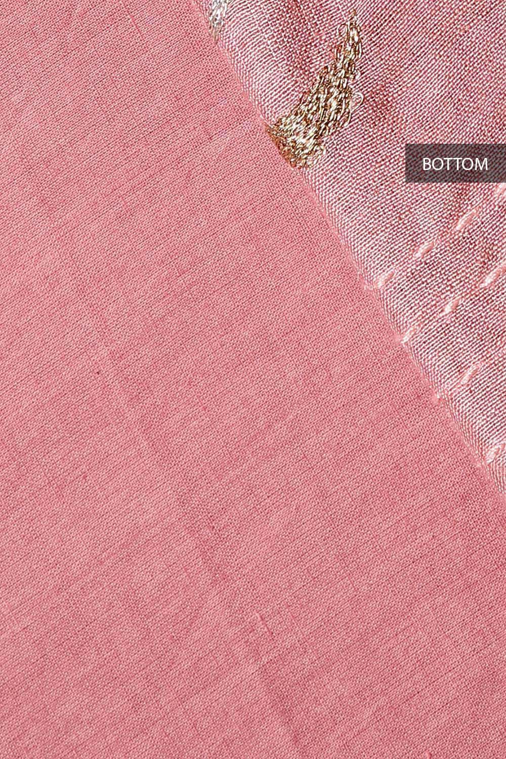 Light Pink Embroidered Tussar Suit image number null