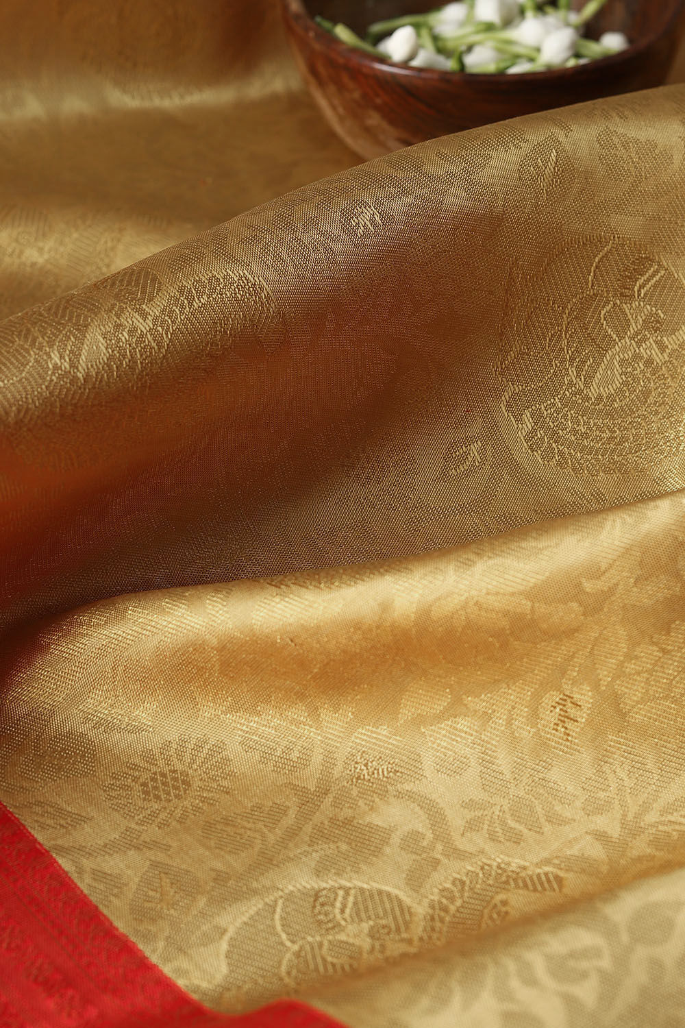 Gold Pure Silk Kanjivaram Saree image number null