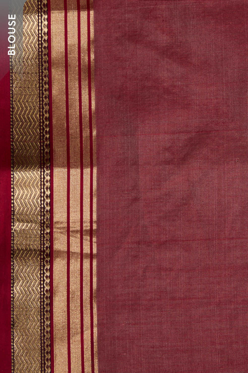 Brown Woven Pure Silk Cotton Maheshwari Saree image number null