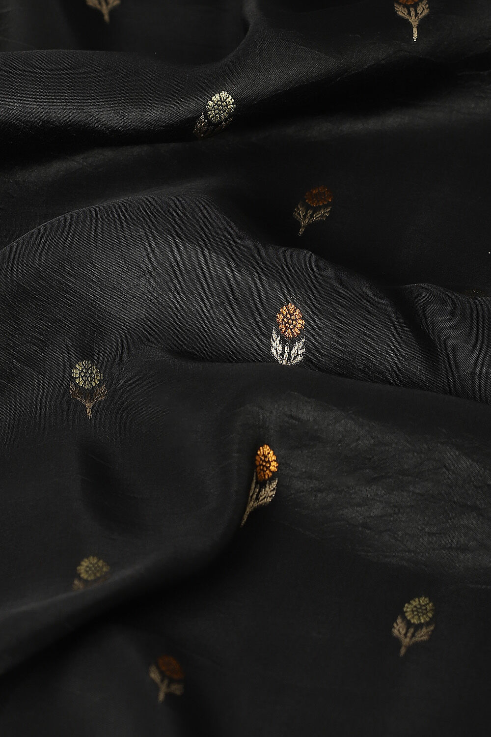 Dark Grey Pure Luxe Vegan Saree image number null