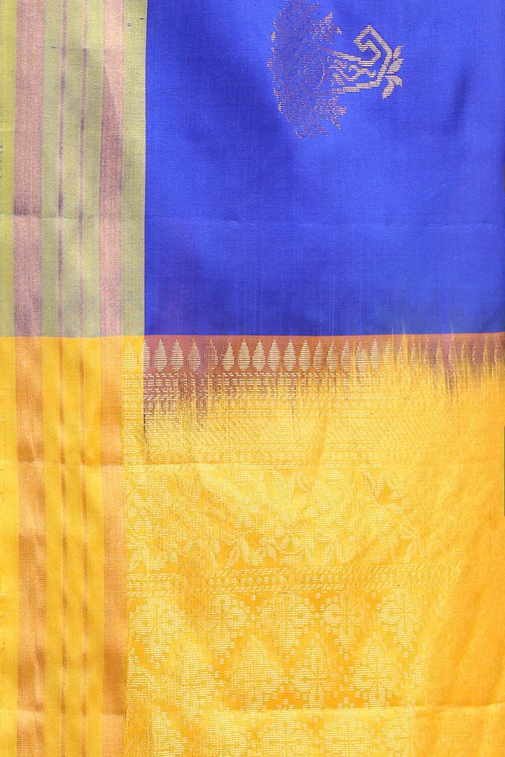 Blue Pure Soft Silk Saree image number null
