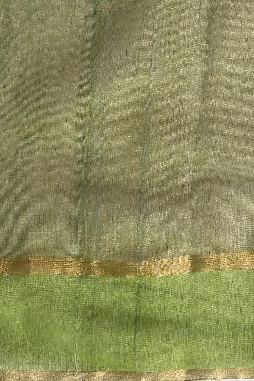 Light Green Pure Cotton Tissue Chanderi Saree image number null