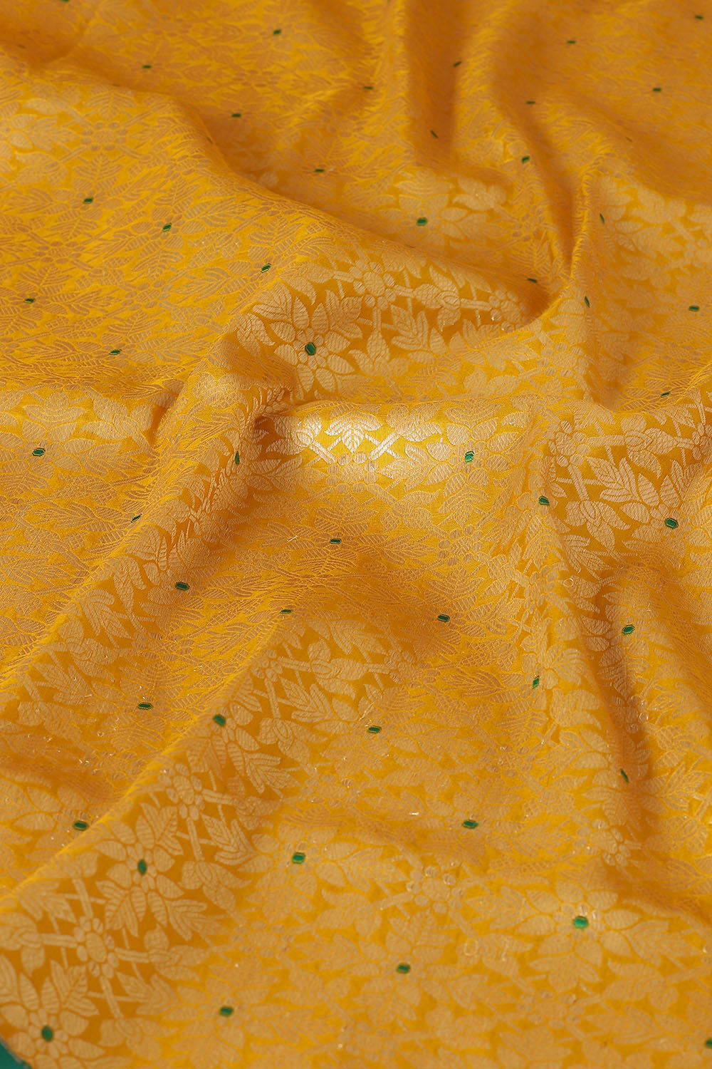 Yellow Pure Silk Banarasi Brocade Saree image number null