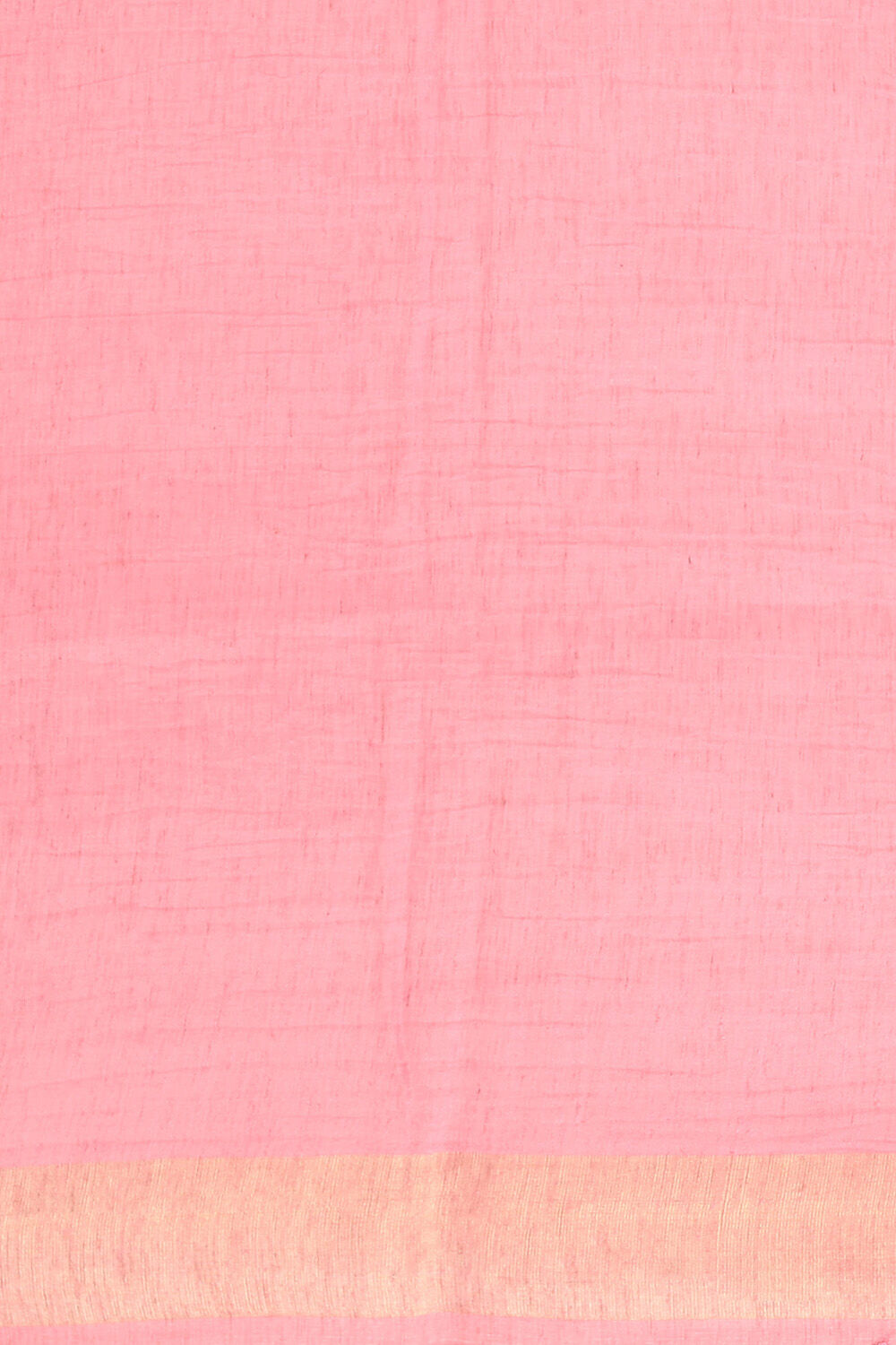 Pink Pure Silk Linen Bengal Saree image number null