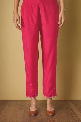 Pink Viscose Aari Trouser image number