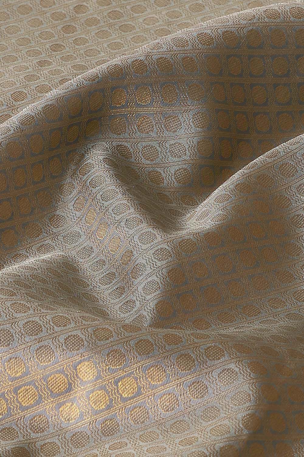 Grey Pure Silk Kanjivaram Saree image number null