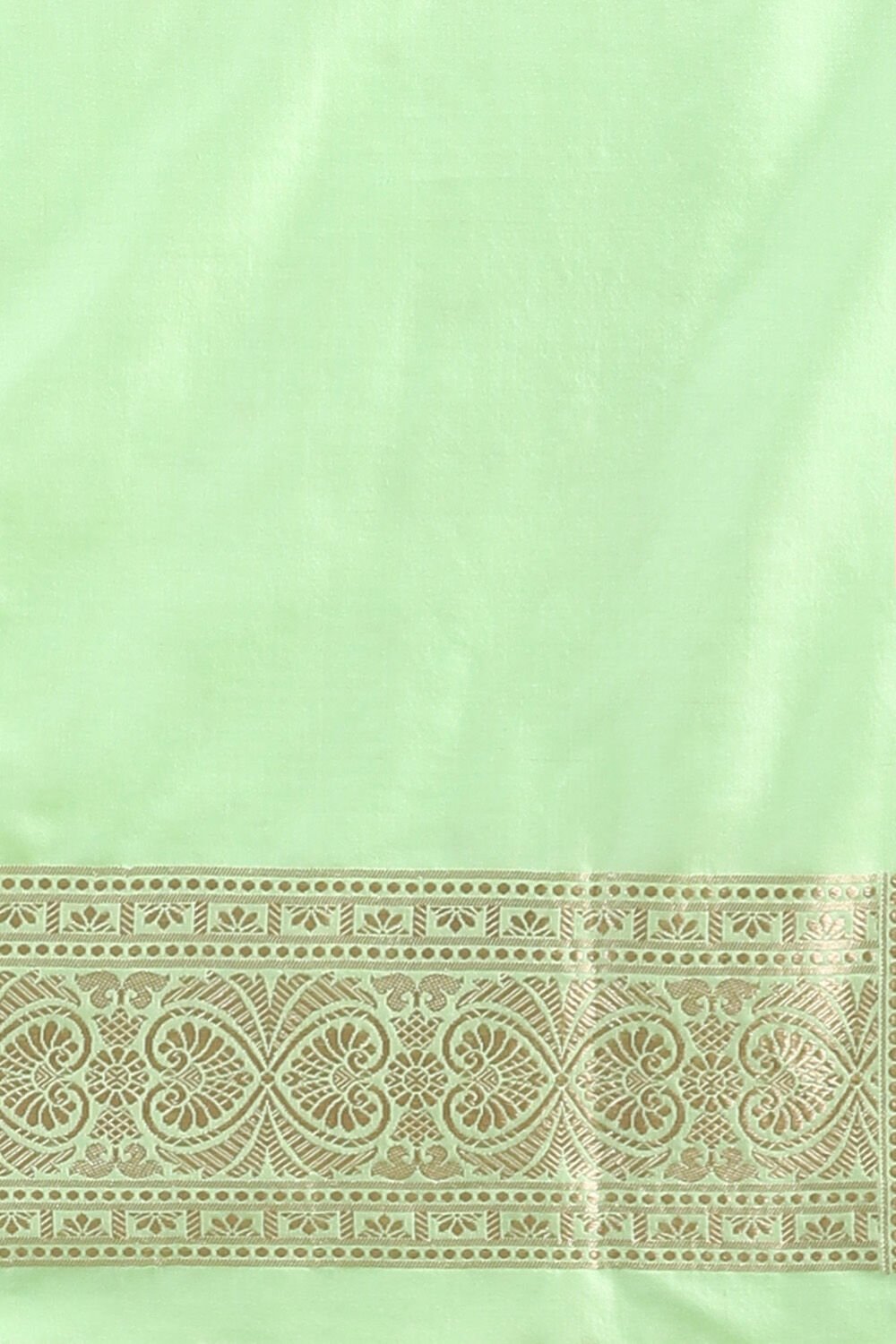 Light Green Pure Silk Banarasi Saree image number null