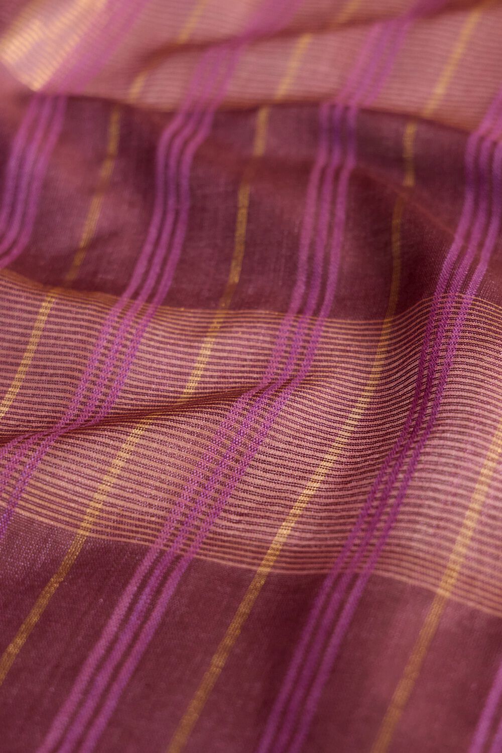 Purple Pure Tussar Silk Bhagalpur Woven Saree image number null