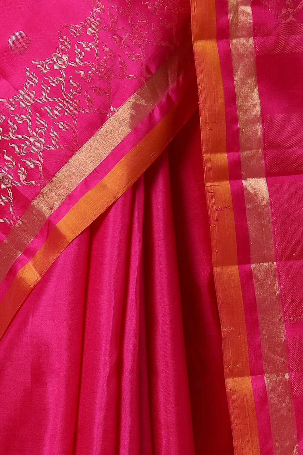 Pink Pure Soft Silk Saree image number null