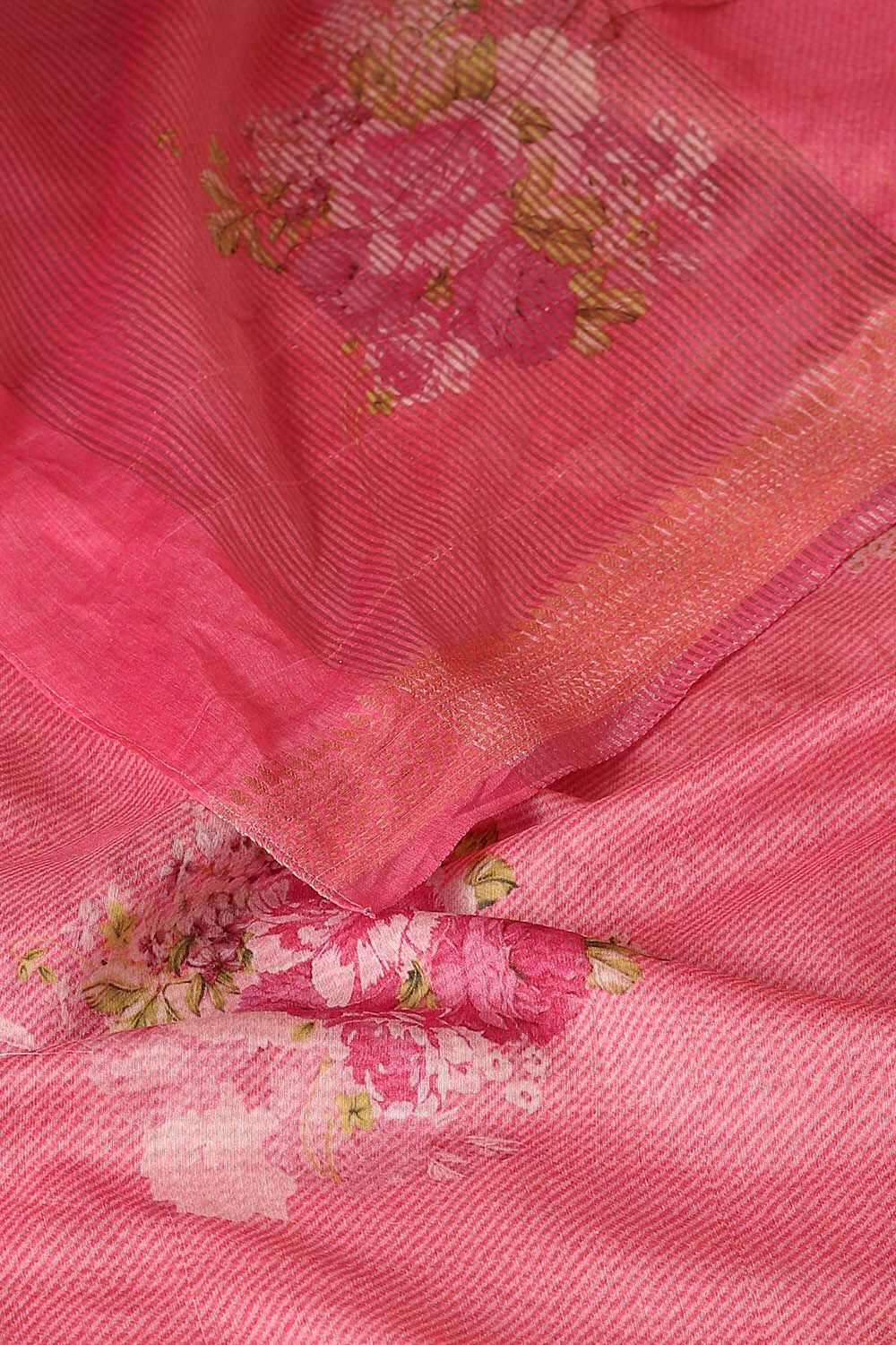 Light Pink Pure Silk Cotton Digital Printed Saree image number null
