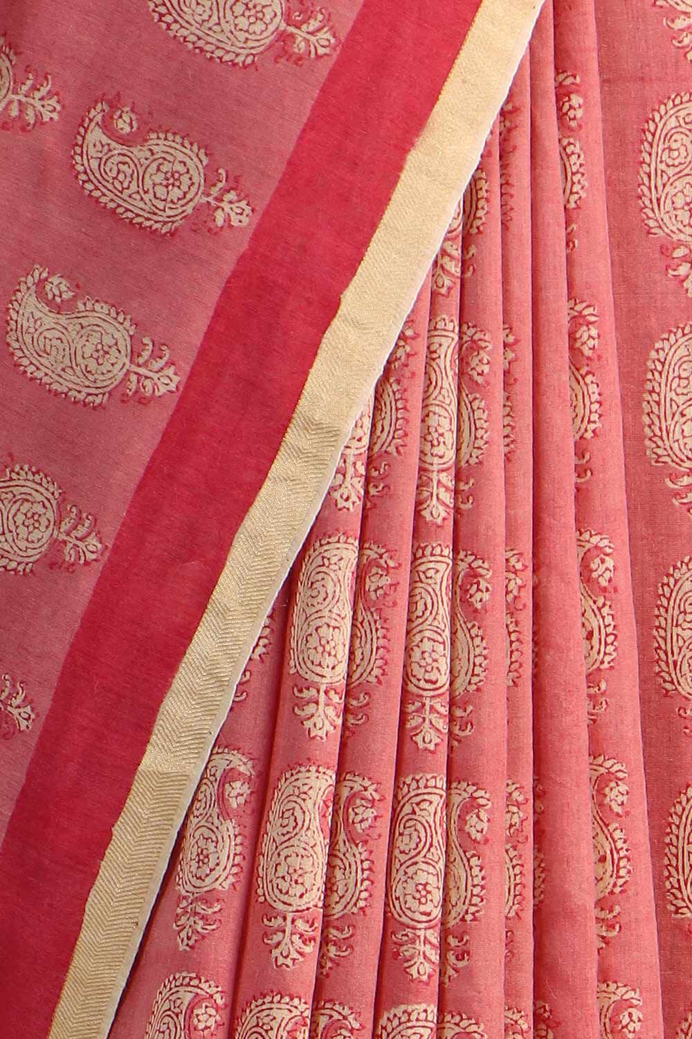 Light Pink Pure Tussar Vanya Printed Saree image number null