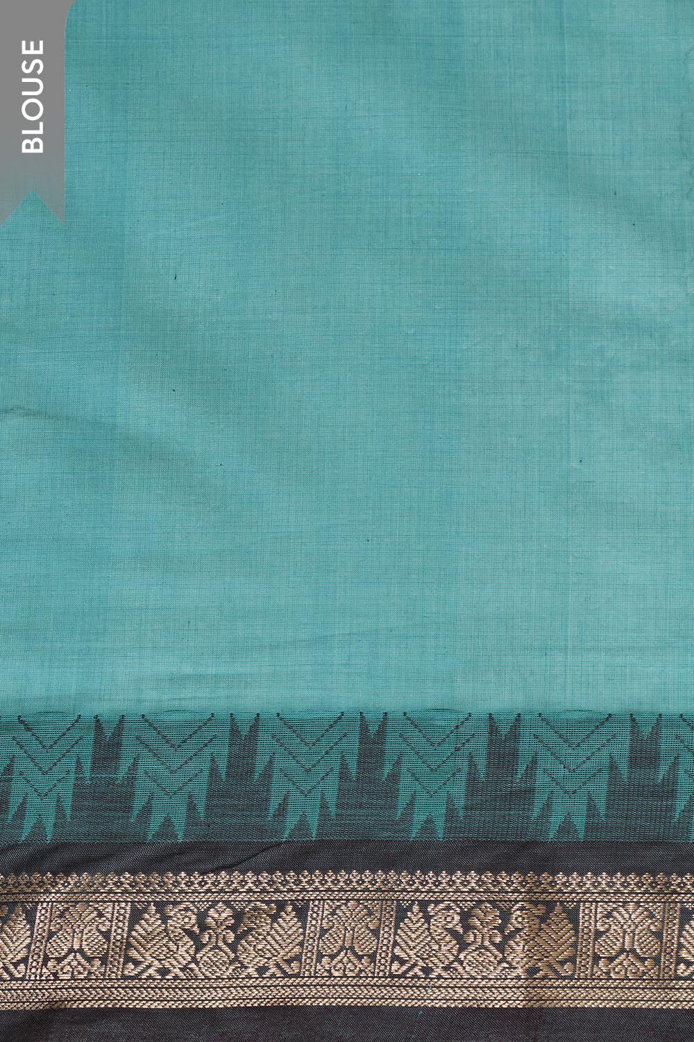 Light Blue Woven Pure Cotton Saree image number null