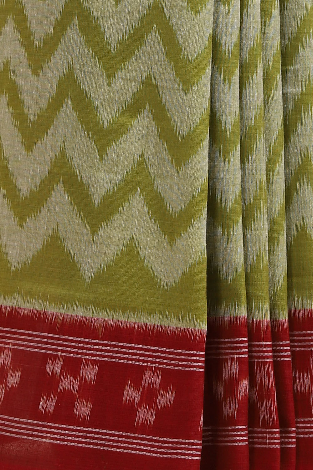 Light Pure Green Cotton Odissa Ikat image number null