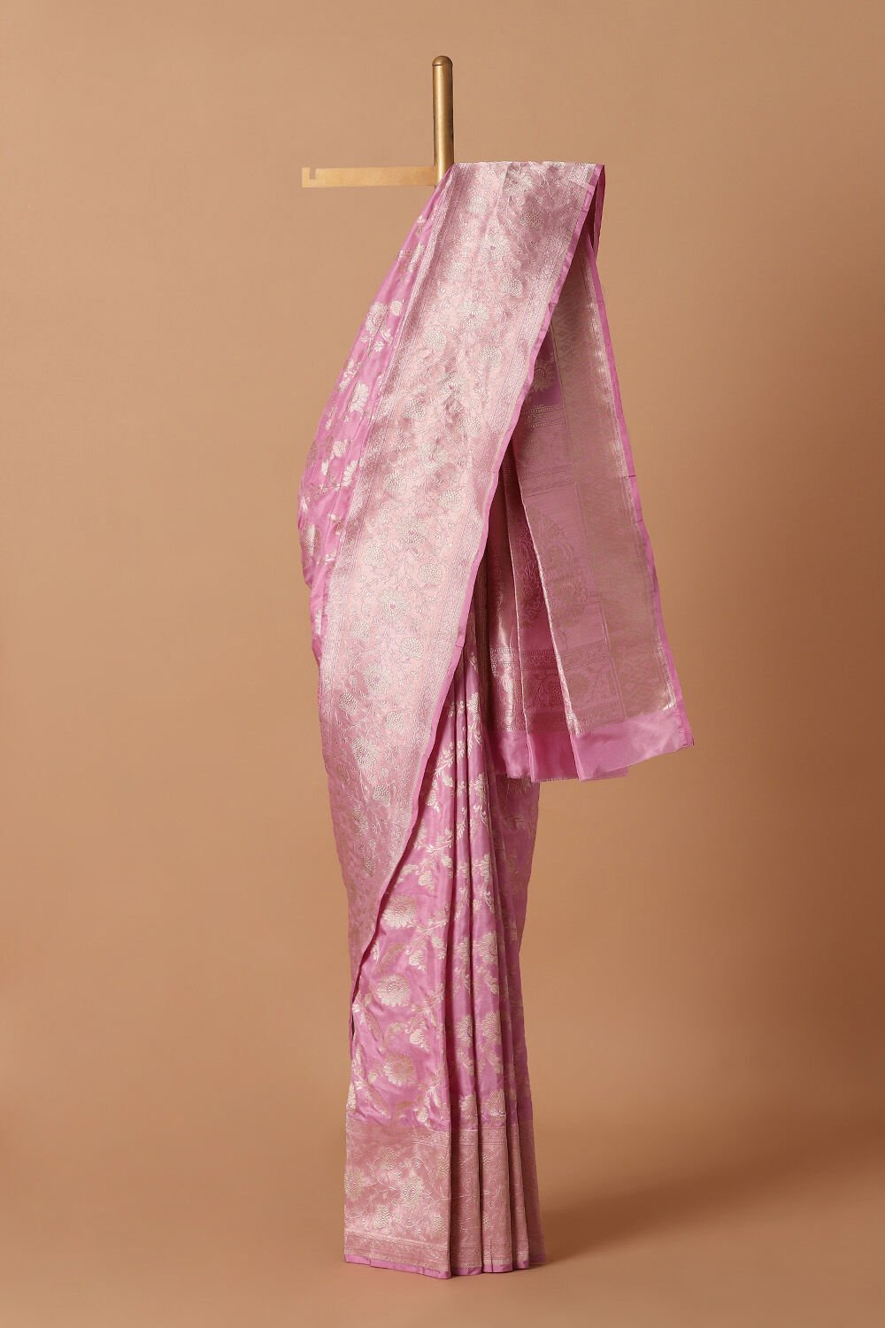 Light Pink Pure Silk Banarasi Saree image number null